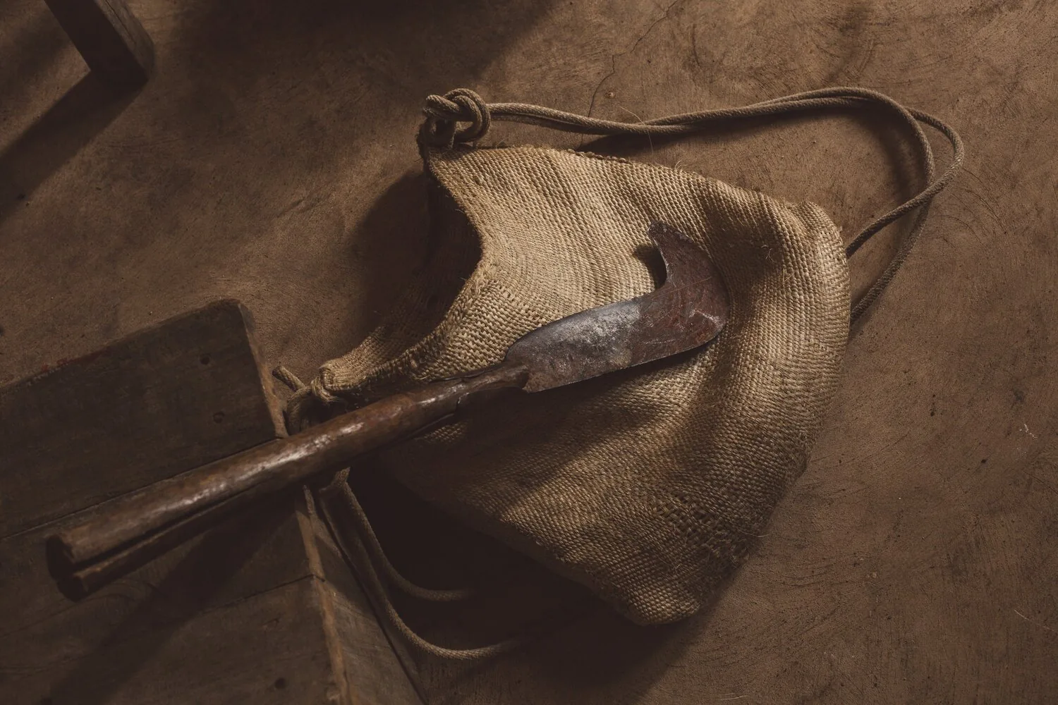 Tools of the workshop — worn, repaired, still in use.