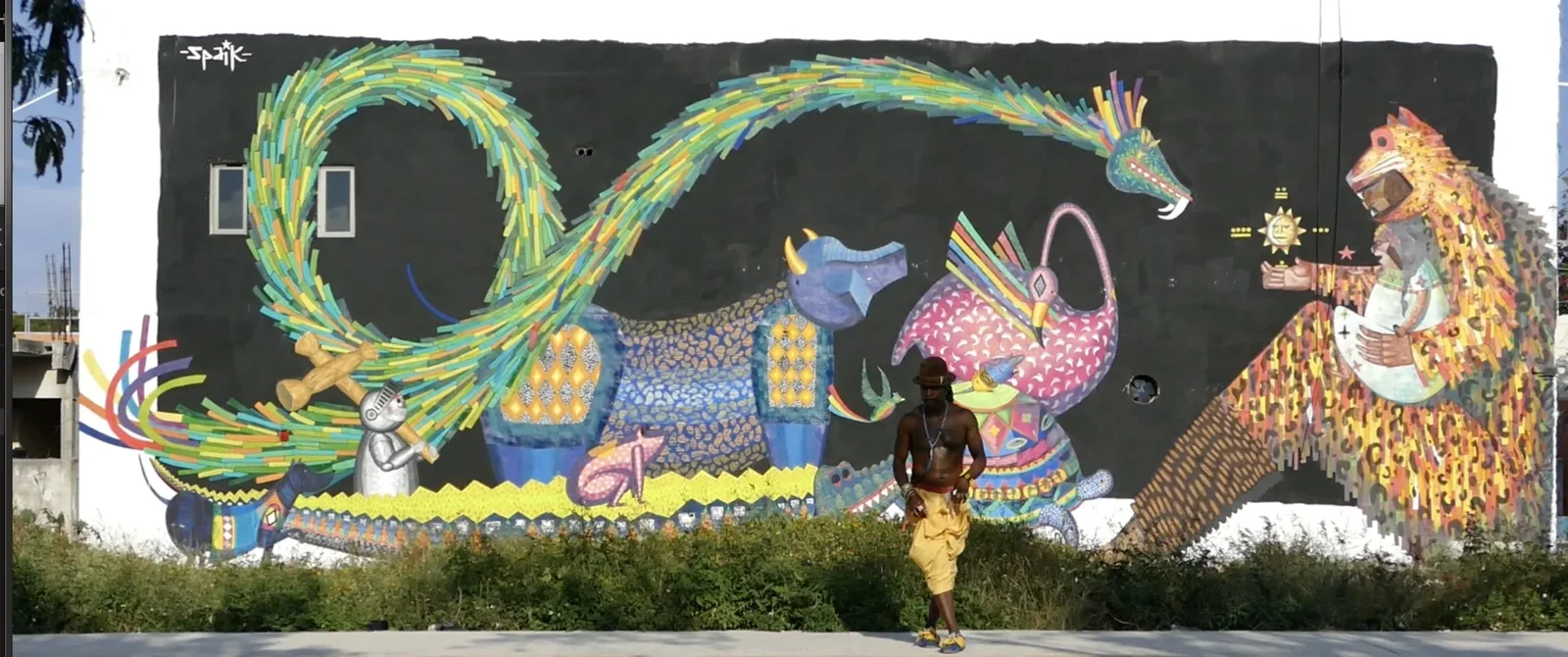 SPAIK 2015 — mural documented by Tulum Art Club in Tulum.