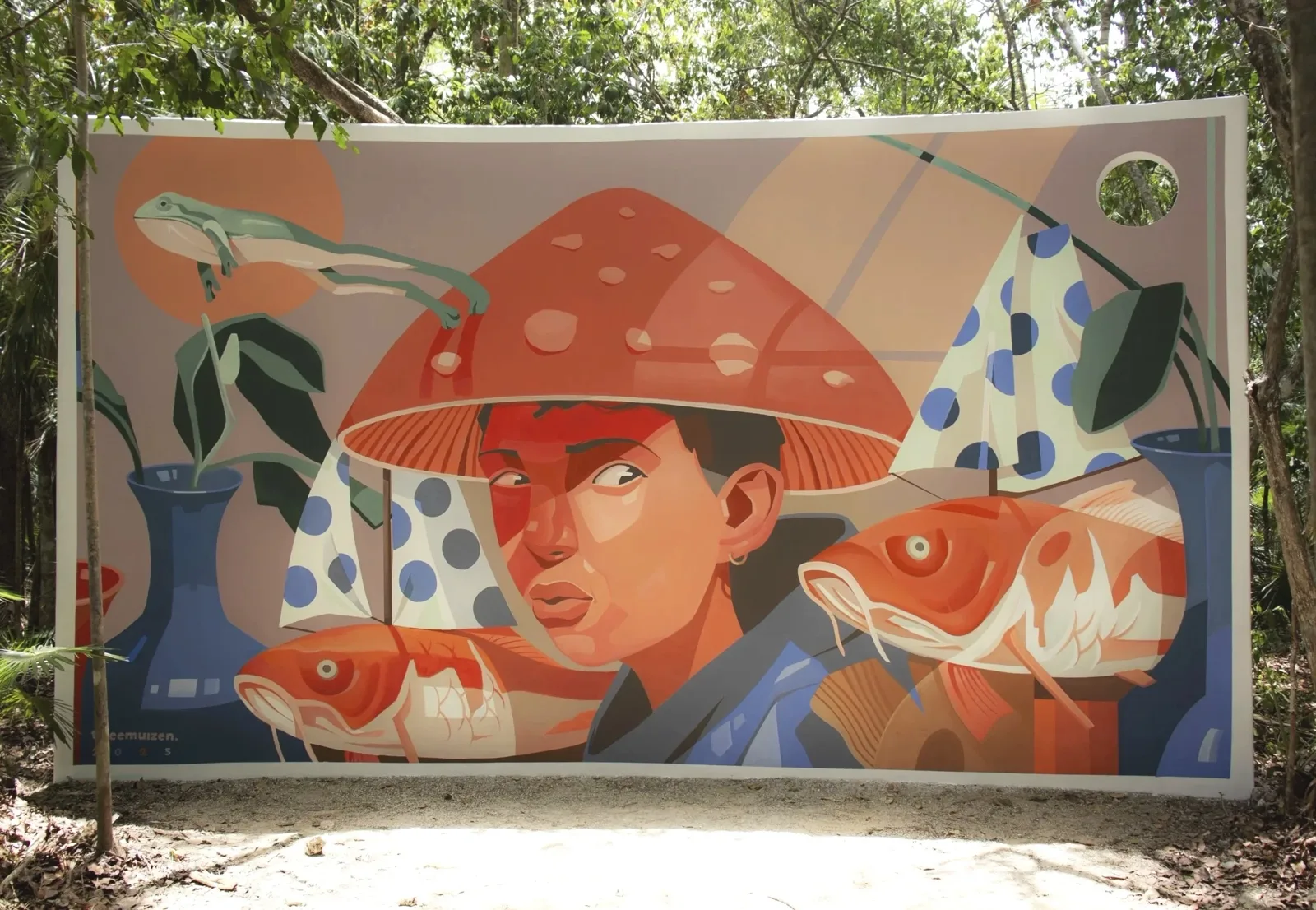 Tweemuizen 2025 — mural documented by Tulum Art Club in Tulum.