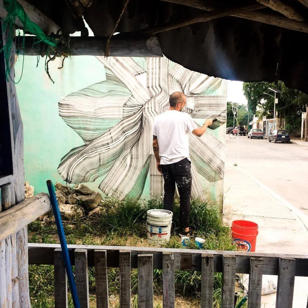 2501 - 2016 — mural documented by Tulum Art Club in Tulum.