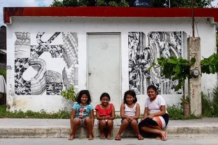 2501 for LADLE — mural documented by Tulum Art Club in Tulum.