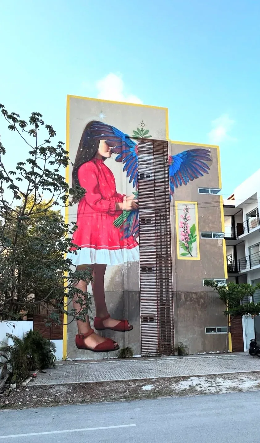 Bache Bache 2025 for Horizontes Mexicanos — mural documented by Tulum Art Club in Tulum.