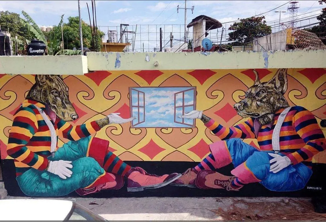 Zuclub 2015 — mural documented by Tulum Art Club in Tulum.