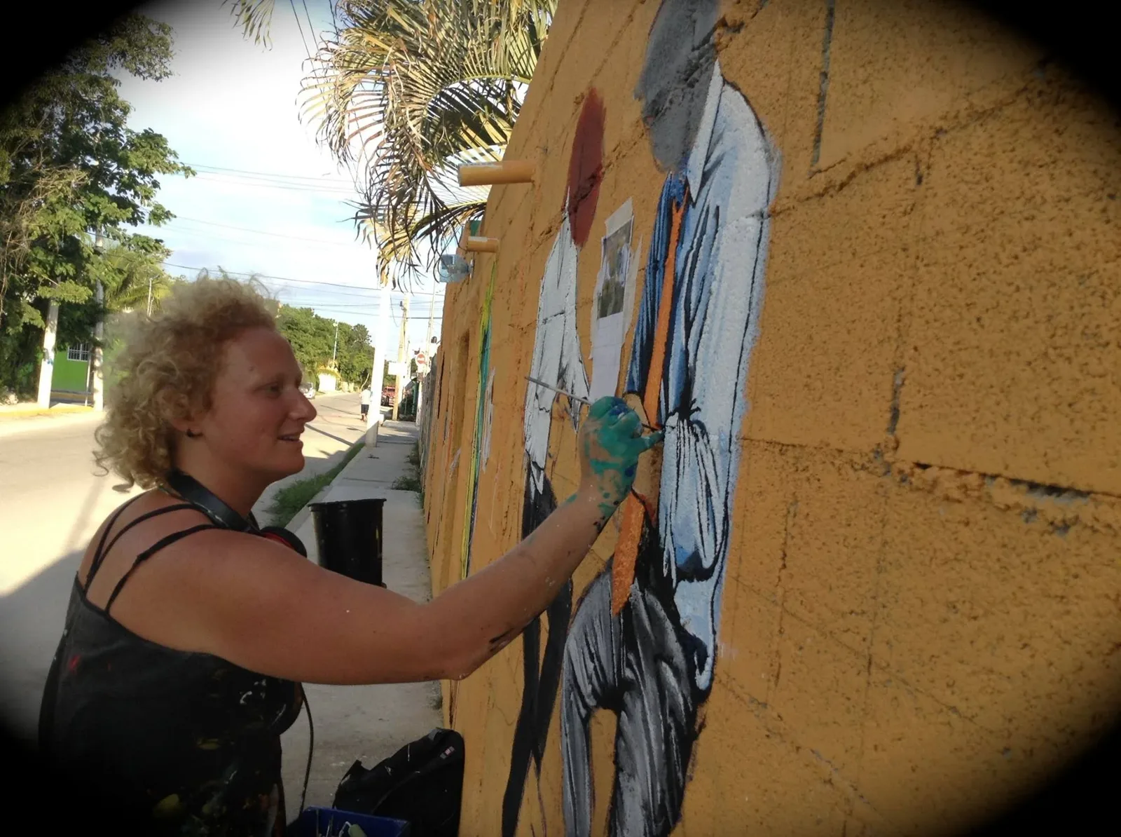 EMMA RUBENS — mural documented by Tulum Art Club in Tulum.