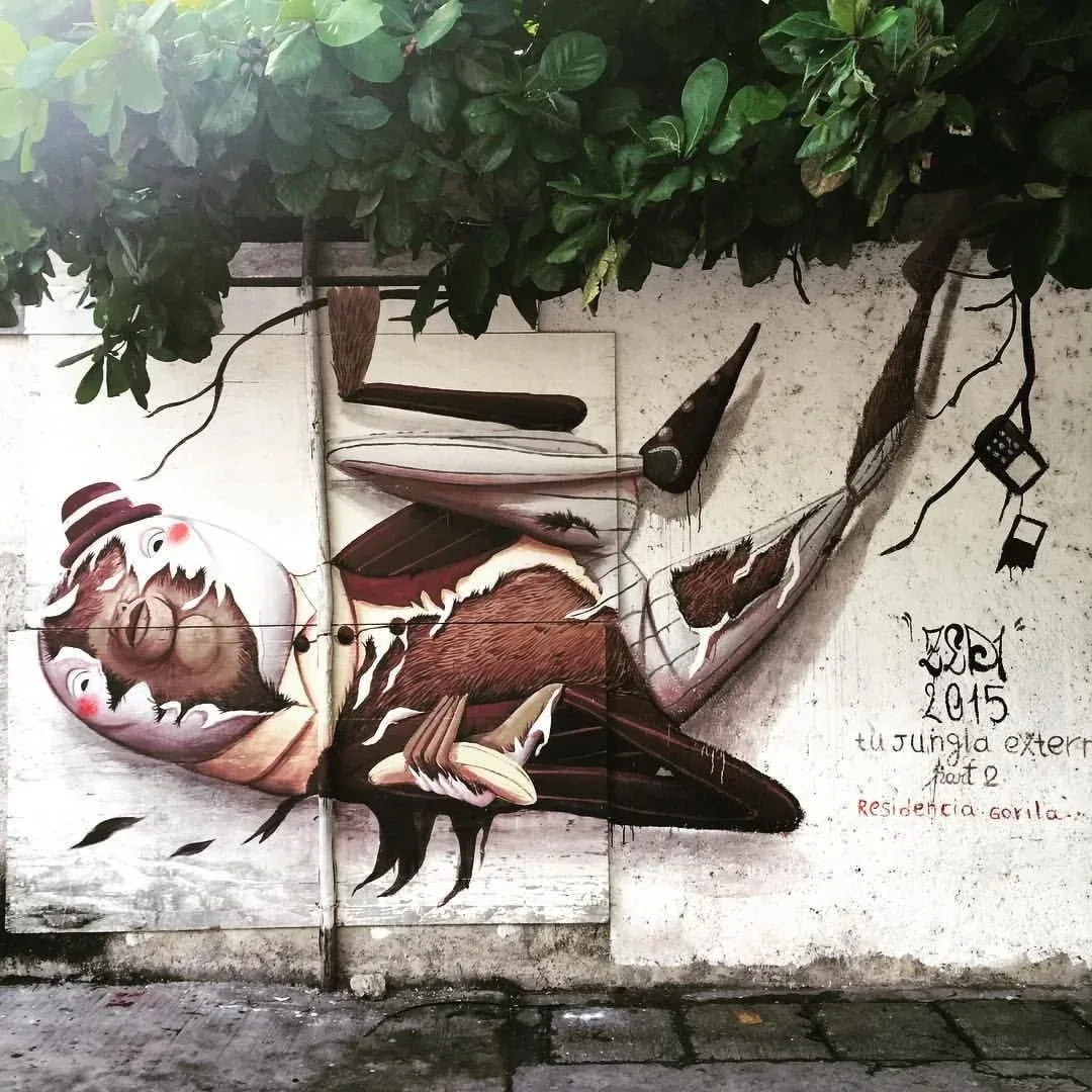 Zed 1 — mural documented by Tulum Art Club in Tulum.