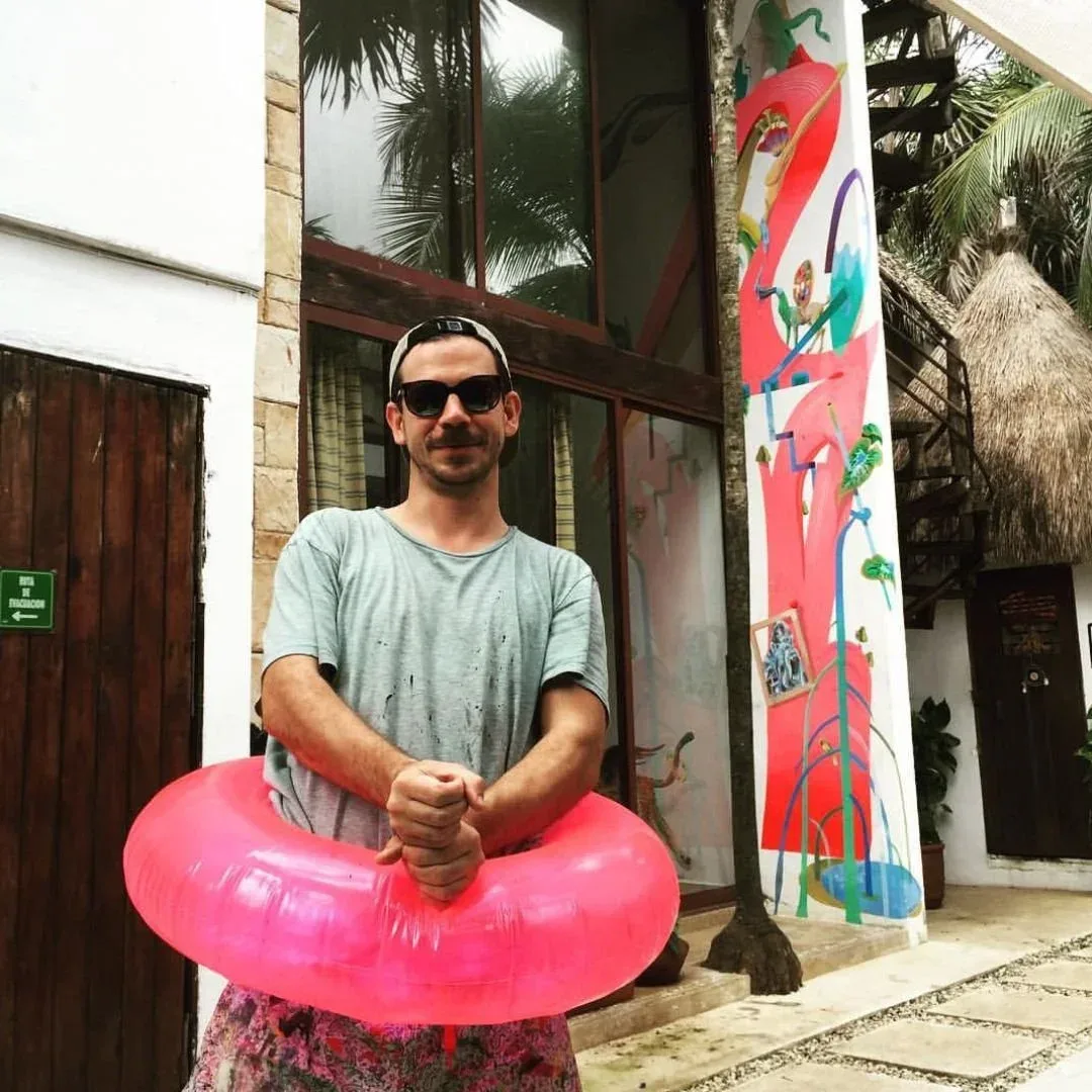 Pastel and Pelukas mural — mural documented by Tulum Art Club in Tulum.